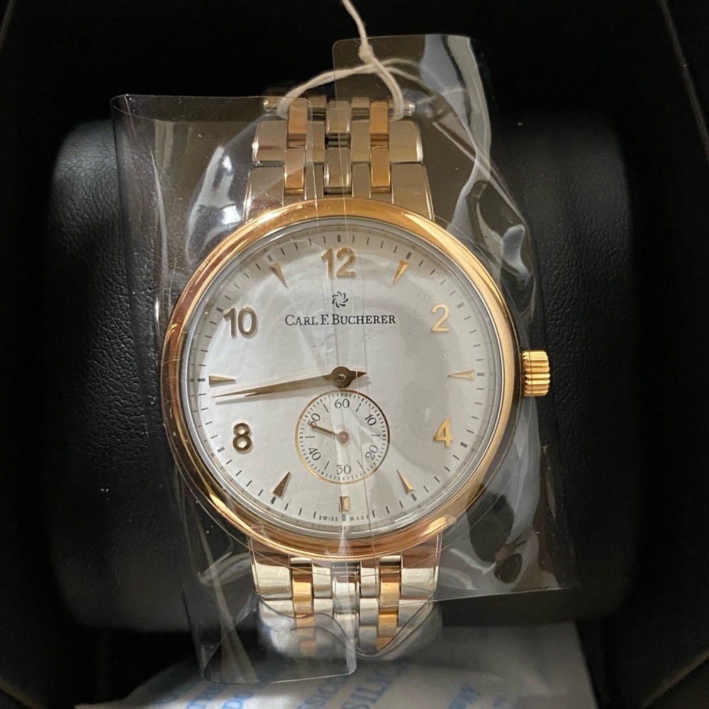 CARL F BUCHERER Adamavi Hand Wind Unisex 39mm 18k Gold and Stainless steel Watch